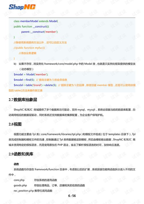 shopnc b2b2c 商城开发手册